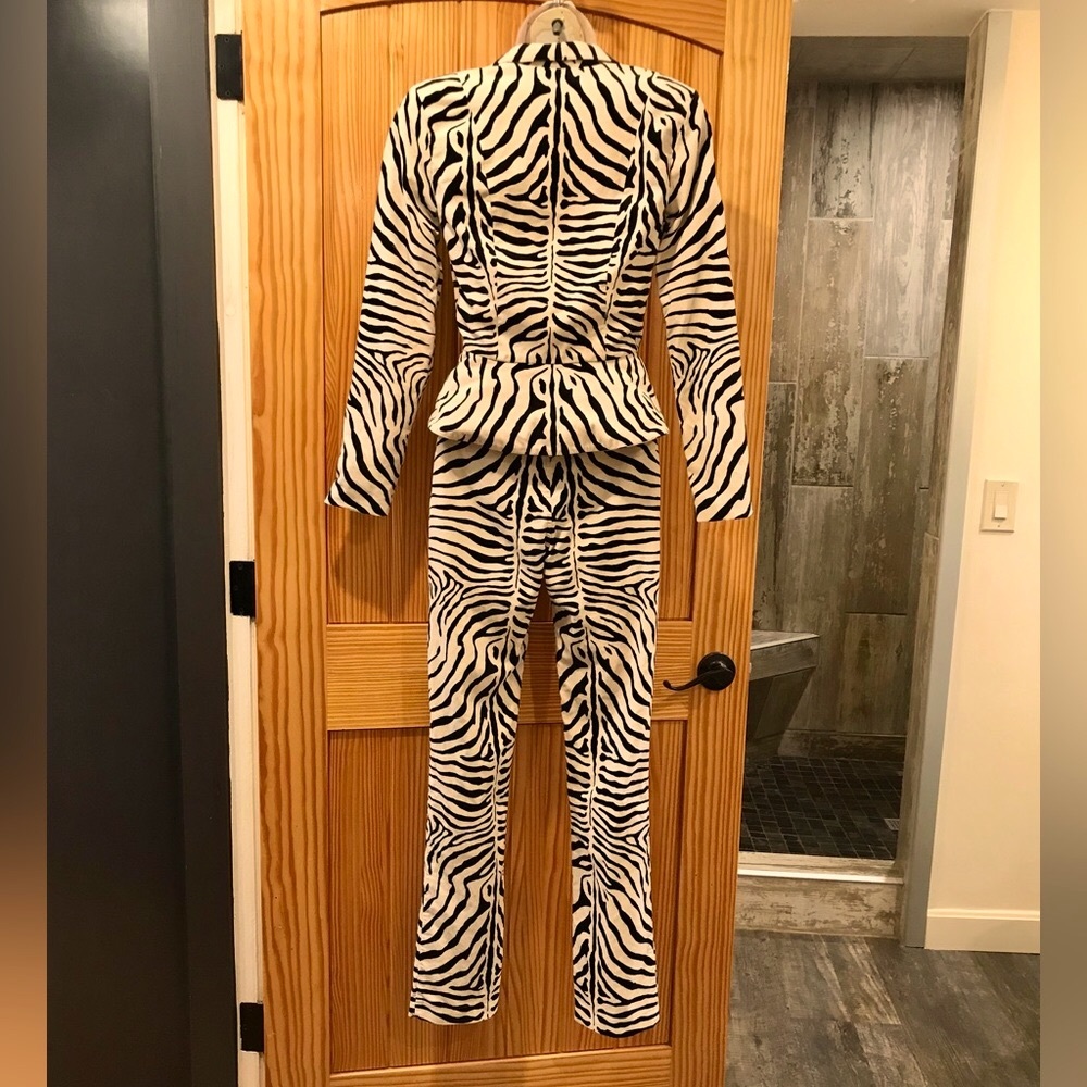 Vintage Betsey Johnson Zebra Suit - Picture 3 of 17